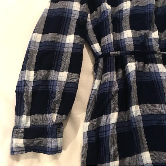 Beachlunchlounge Plaid Flannel Shirt Dress - Picture 3 of 10